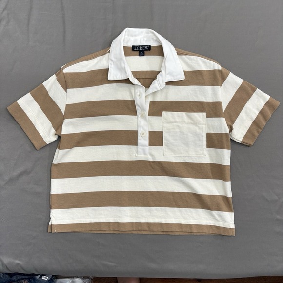 J. Crew Factory Tops - J.Crew Striped Polo Shirt Women's XS Preppy Nautical BY401